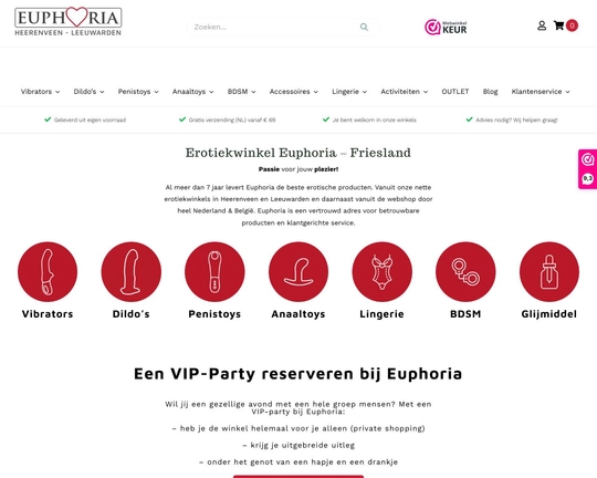 Euphoria-erotiek.nl Logo