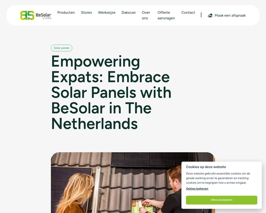 Solar panels for expats in The Netherlands Logo